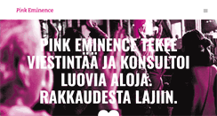 Desktop Screenshot of pinkeminence.fi